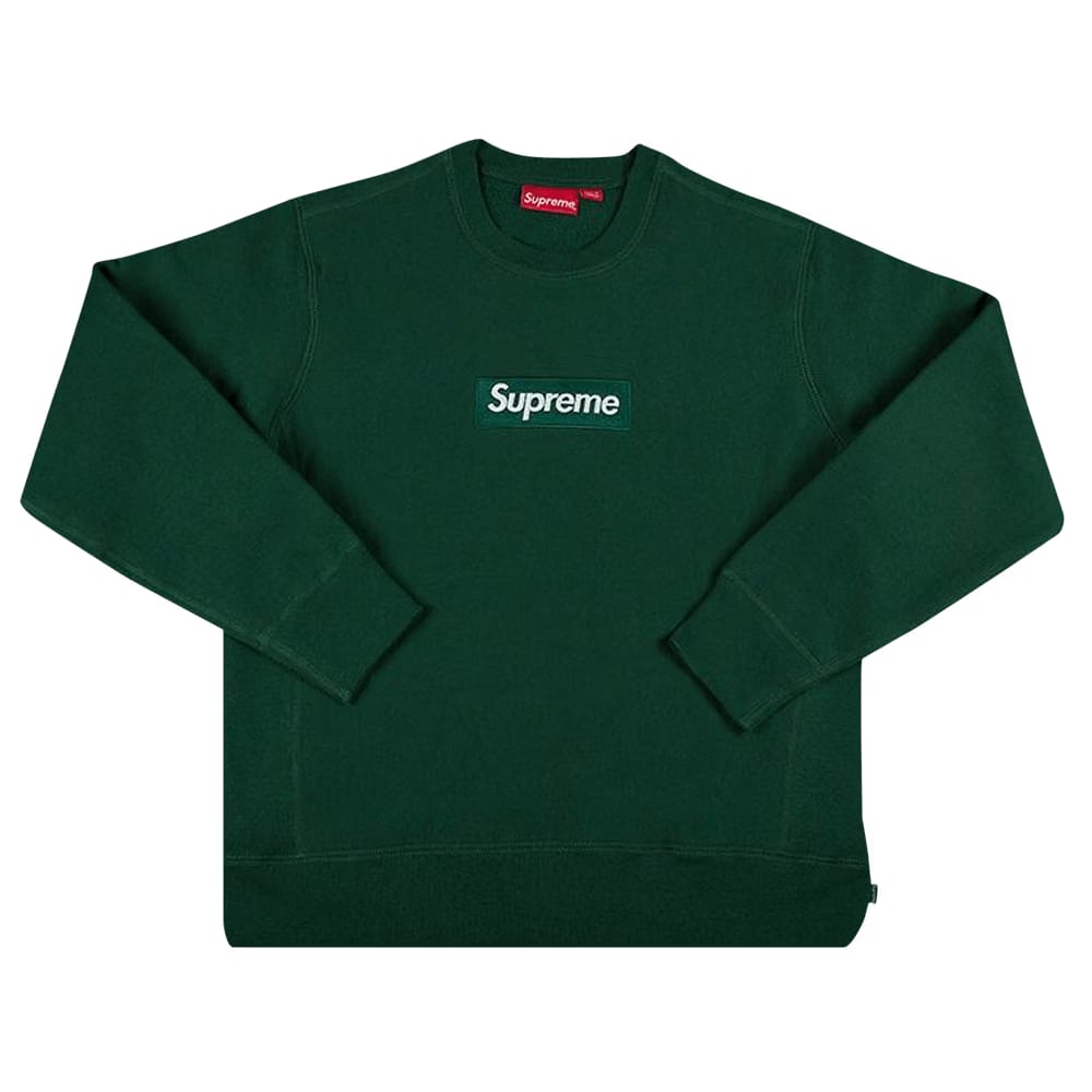 Supreme Box Logo Crewneck Dark Green