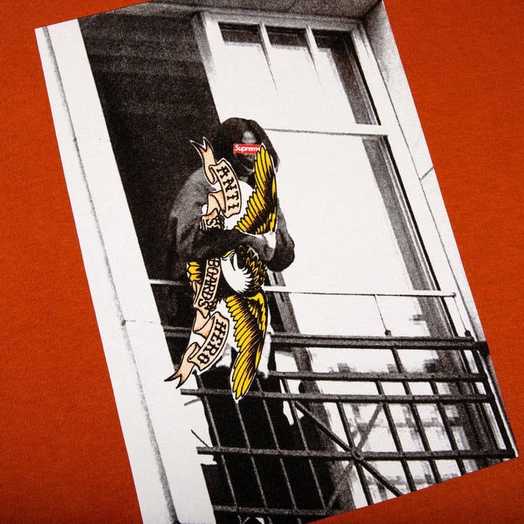 Supreme x ANTIHERO Balcony T-Shirt Rust