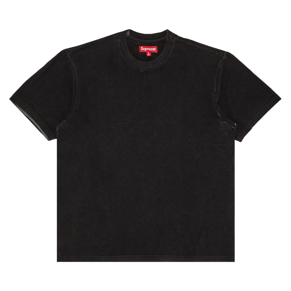 Supreme Discharge Shorts-Sleeve Top Black