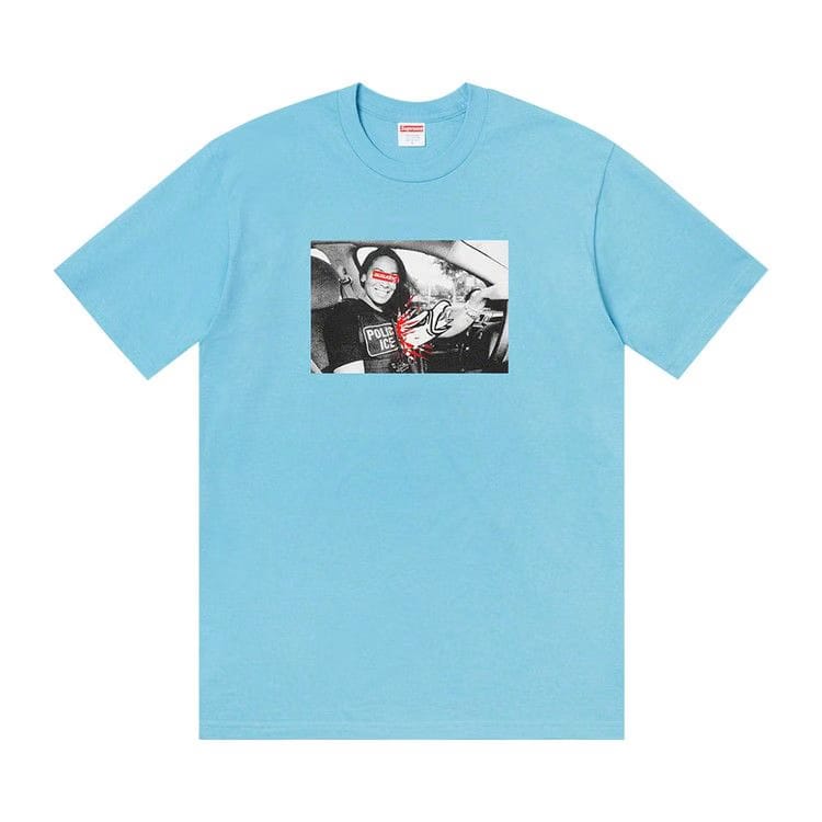 Supreme x ANTIHERO ICE T-Shirt Light Slate