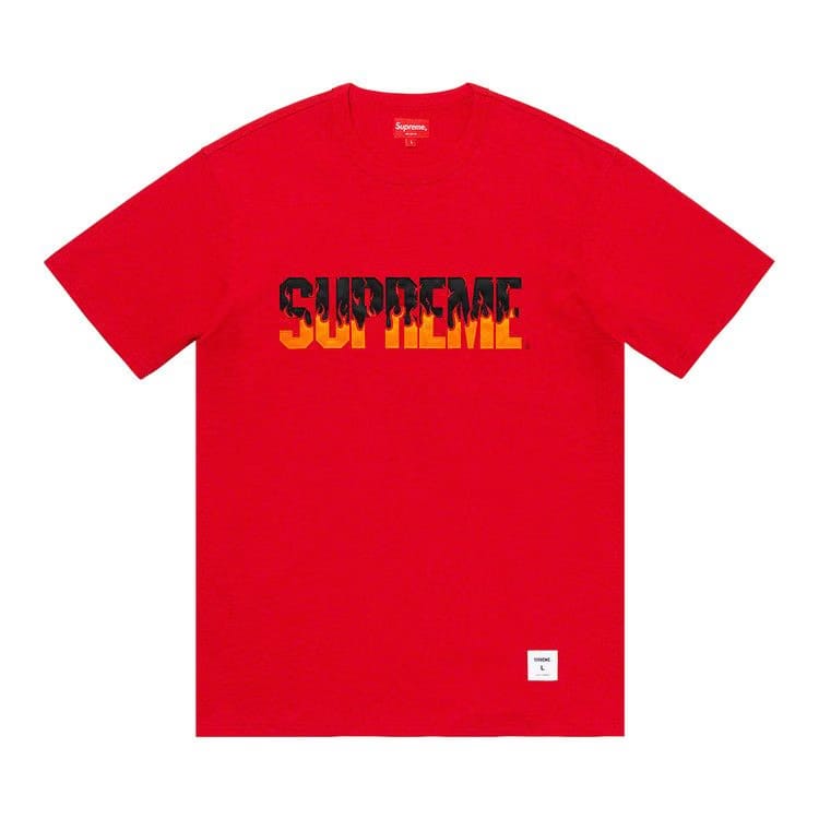 Supreme Flames T-Shirt Red