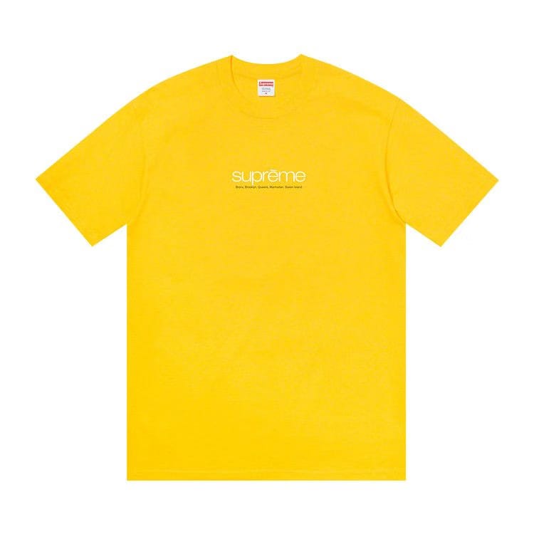 Supreme Five Boroughs T-Shirt Yellow