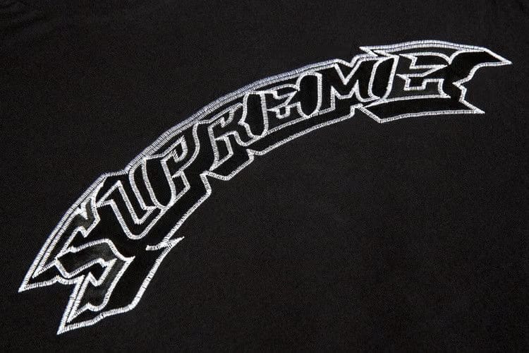Supreme Appliqué Arc Shorts-Sleeve Top Black
