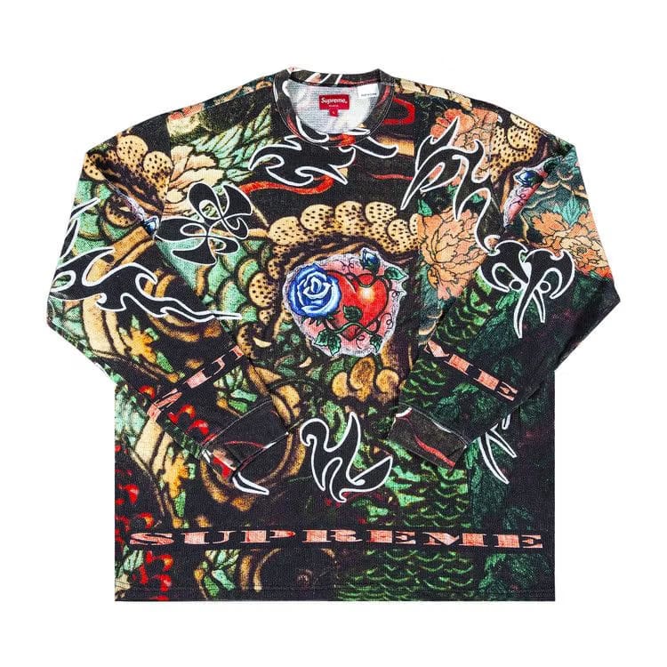 Supreme Sacred Heart Waffle Long-Sleeve Top Multicolor