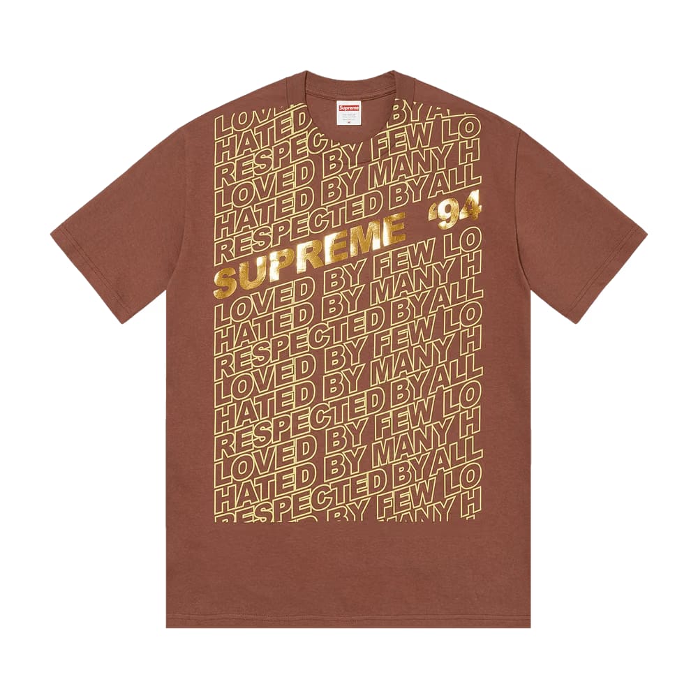 Supreme Respected T-Shirt Brown