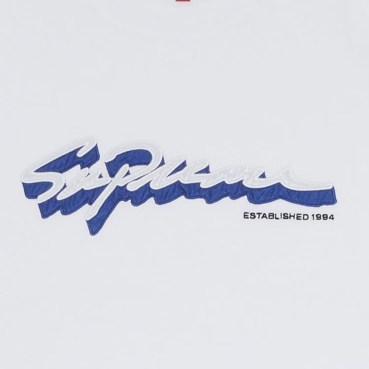 Supreme Shadow Script Shorts-Sleeve Top White