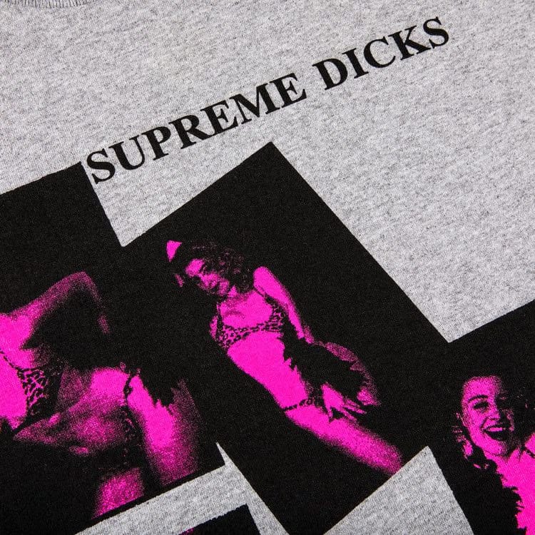 Supreme Dicks T-Shirt Heather Grey