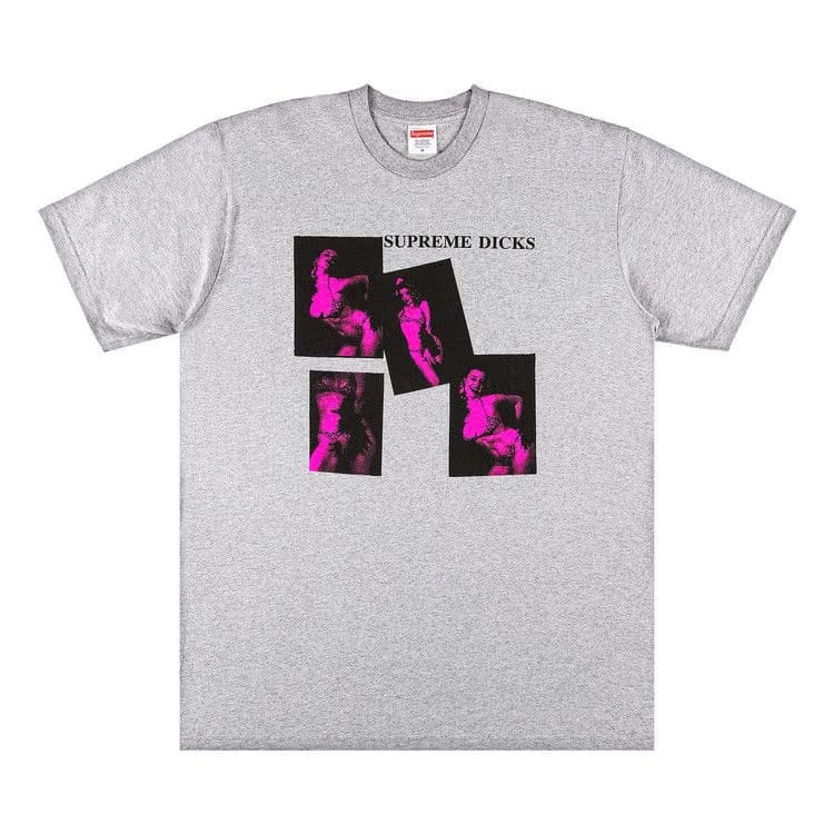 Supreme Dicks T-Shirt Heather Grey