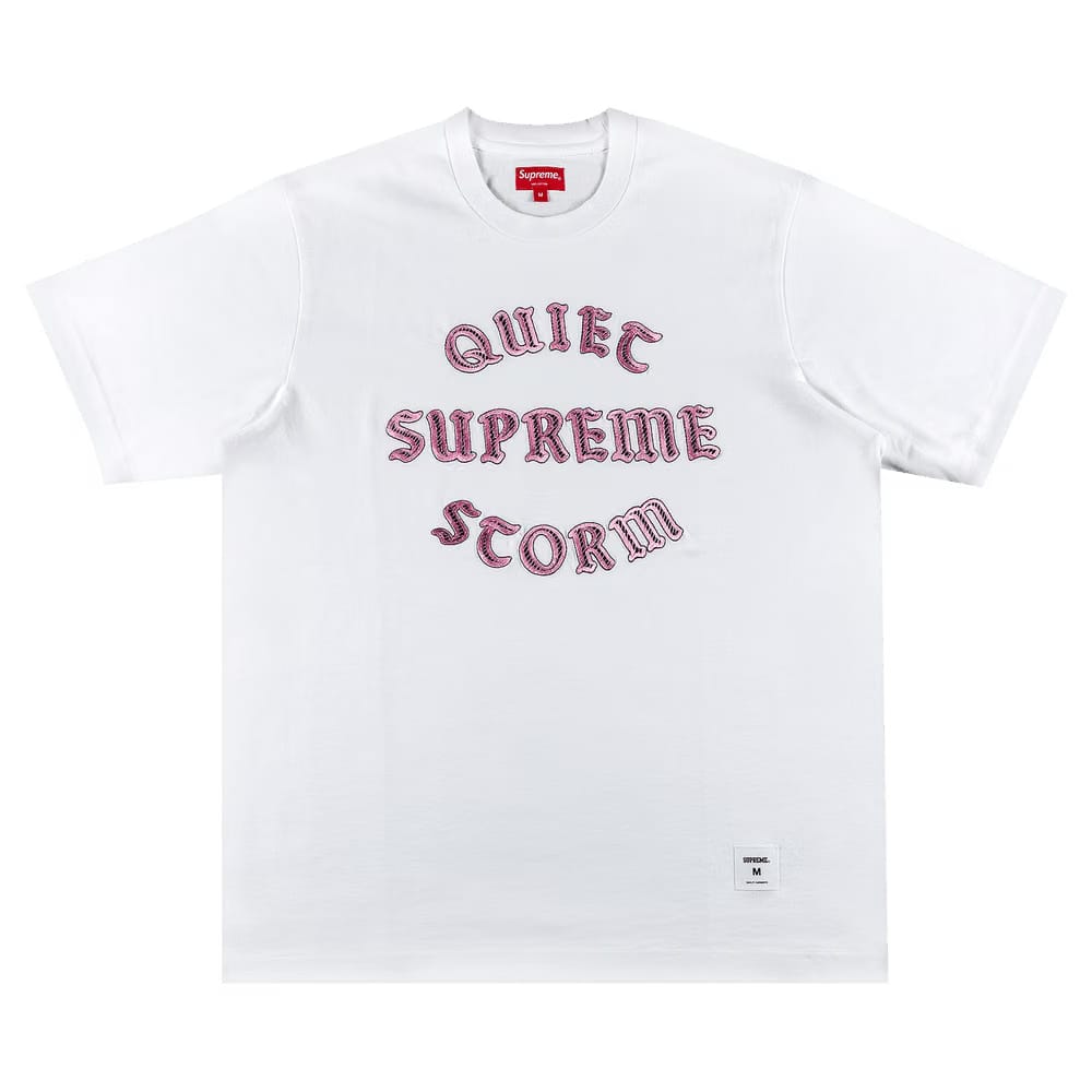 Supreme Quiet Storm Shorts-Sleeve Top White