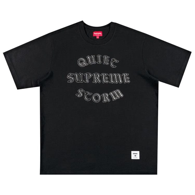 Supreme Quiet Storm Shorts-Sleeve Top Black