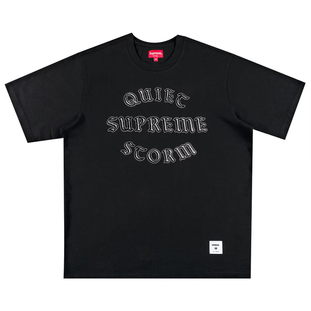 Supreme Quiet Storm Shorts-Sleeve Top Black