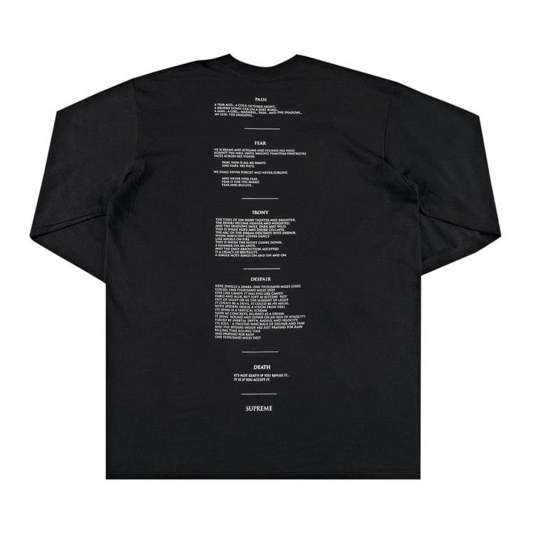 Supreme x The Crow Long-Sleeve T-Shirt Black
