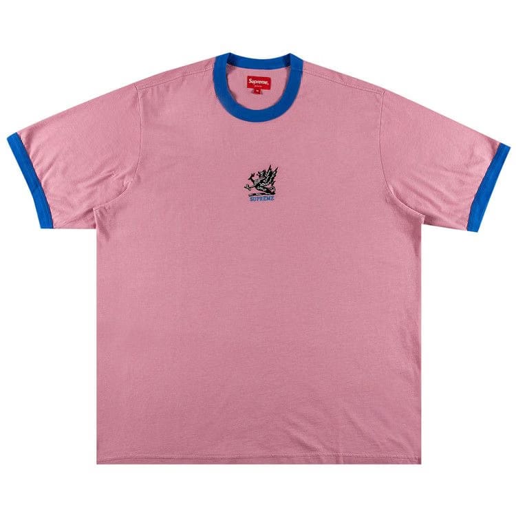 Supreme Dragon Ringer T-Shirt Rose