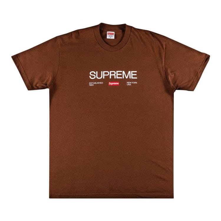 Supreme Est. 1994 T-Shirt Brown