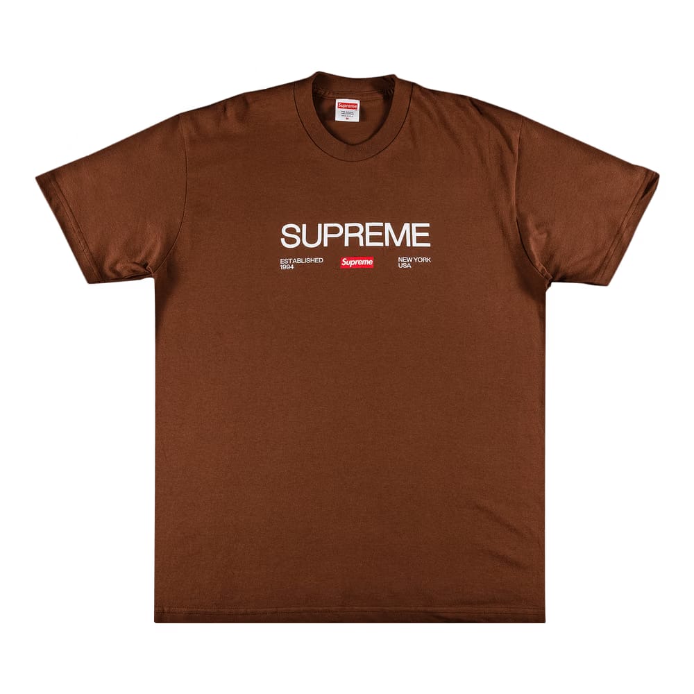 Supreme Est. 1994 T-Shirt Brown