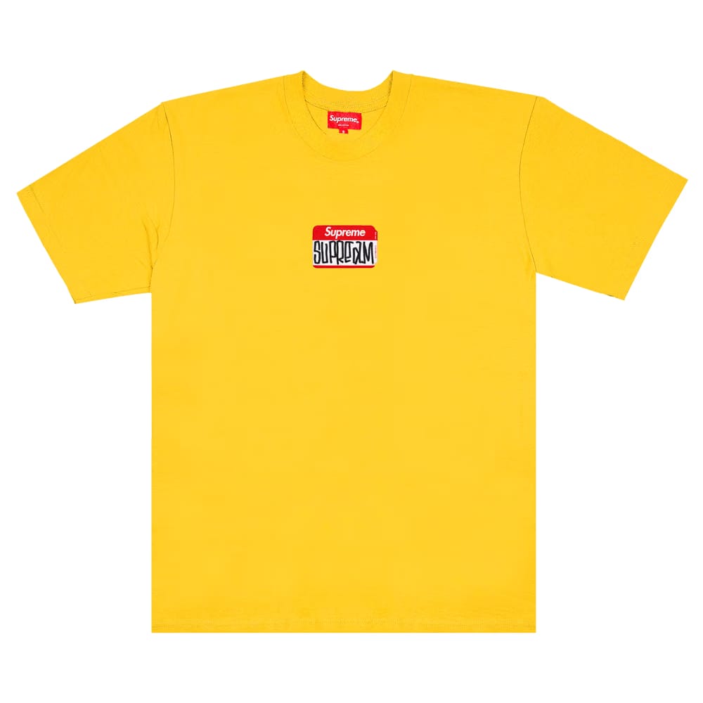 Supreme Gonz Nametag Shorts-Sleeve Top Yellow