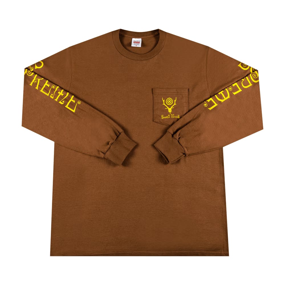 Supreme x SOUTH2 WEST8 Long-Sleeve Pocket T-Shirt Brown