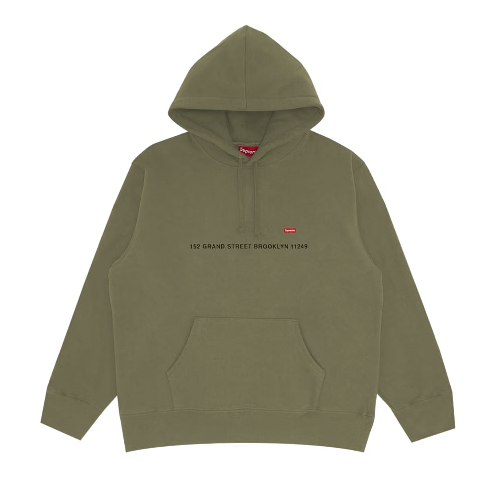 Supreme Shop Small Box Hoodie - Brooklyn Light Olive