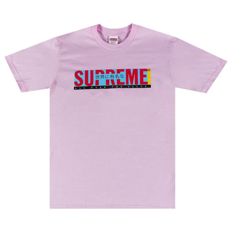 Supreme All Over T-Shirt Light Pink