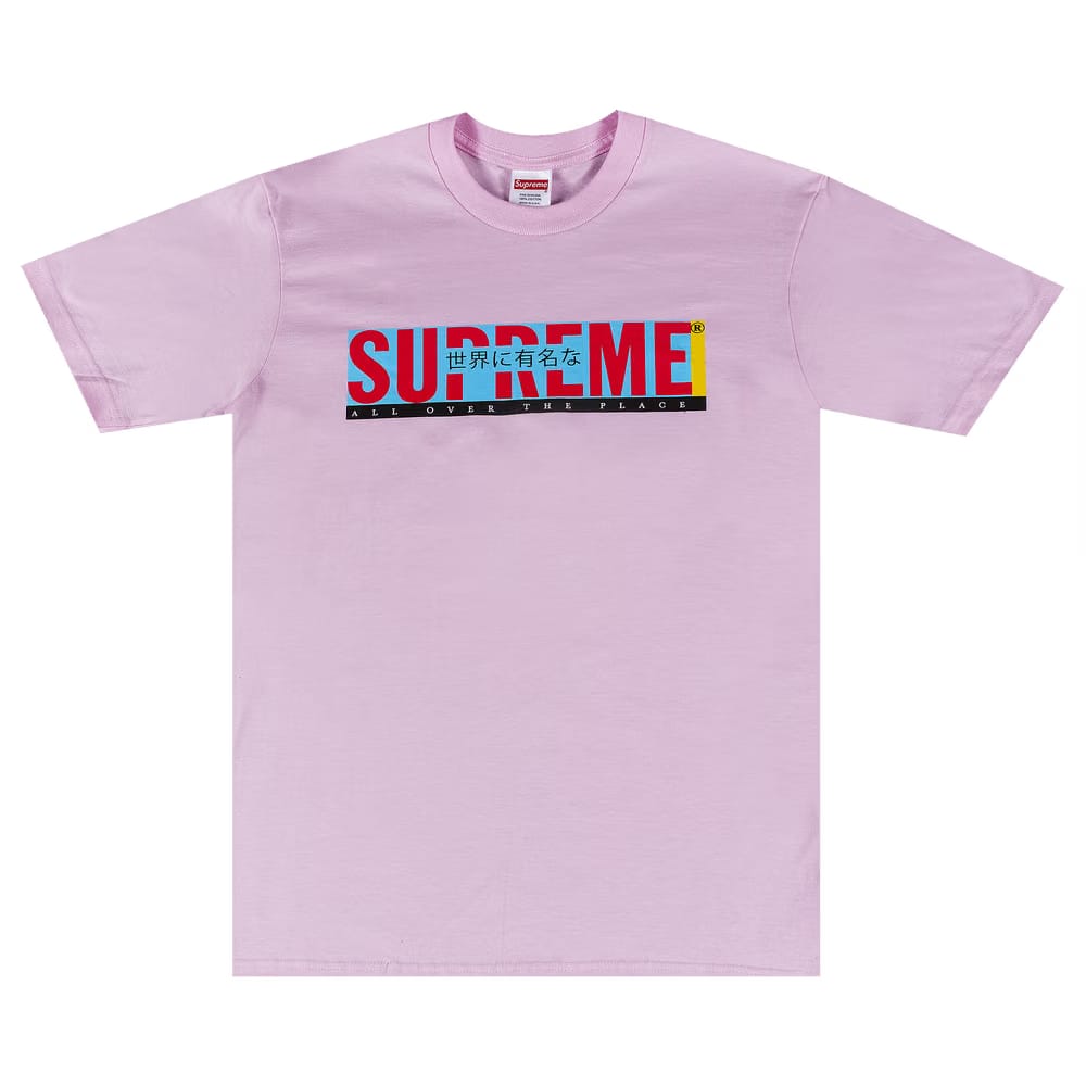 Supreme All Over T-Shirt Light Pink