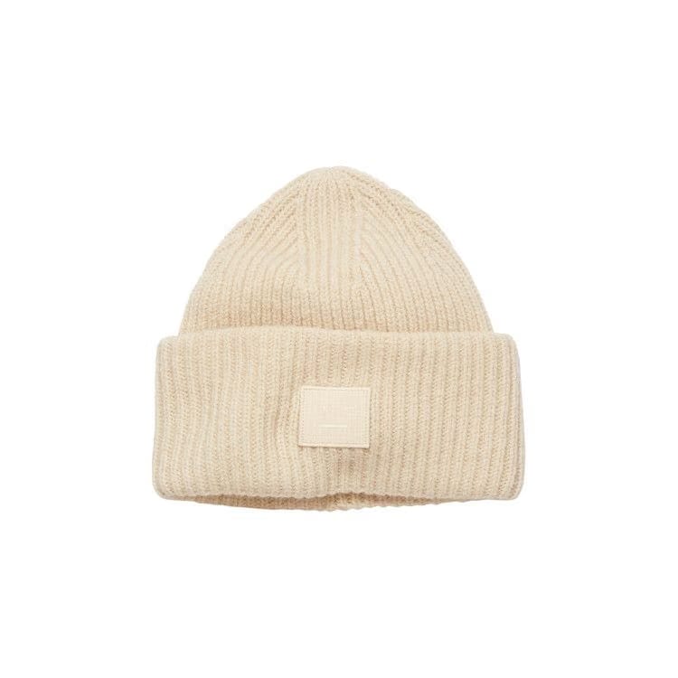 Acne Studios Pansy N Face Beanie Cream Beige