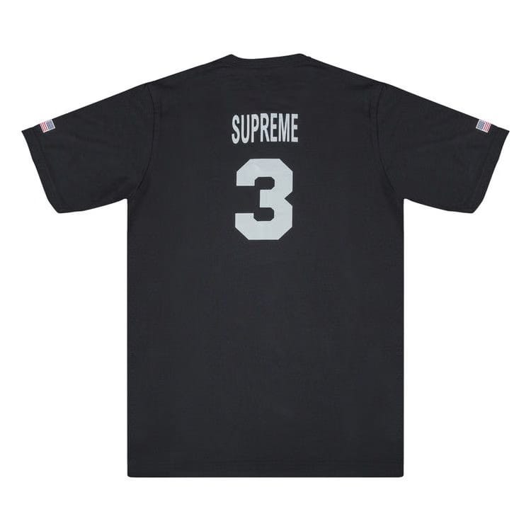 Supreme x Playboy Shorts-Sleeve Henley Top Black
