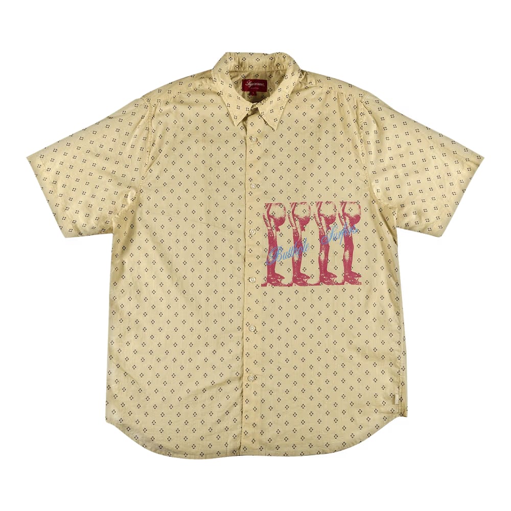Supreme x Butthole Surfers Shorts-Sleeve Shirt Light Yellow