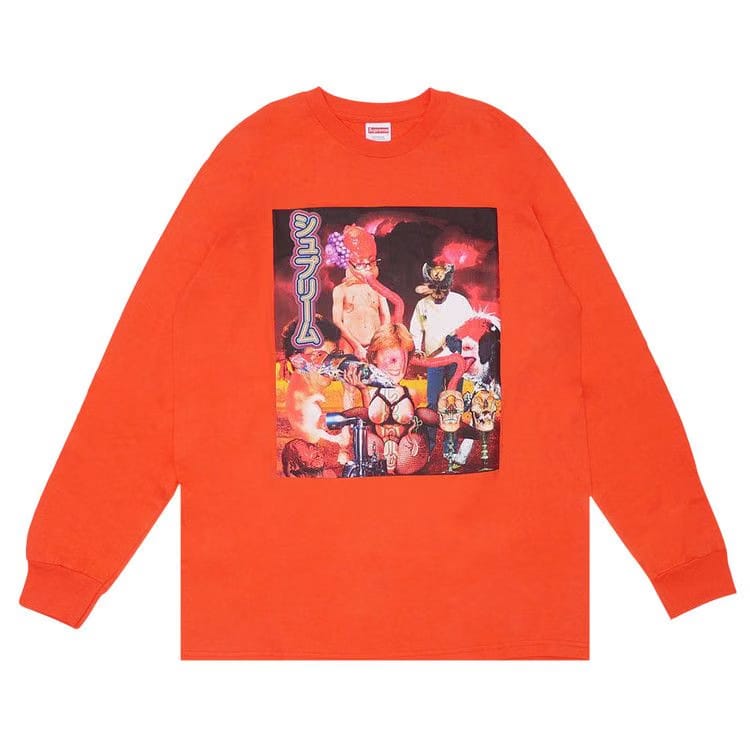 Supreme Sekintani La Norihiro Long-Sleeve T-Shirt Bright Orange