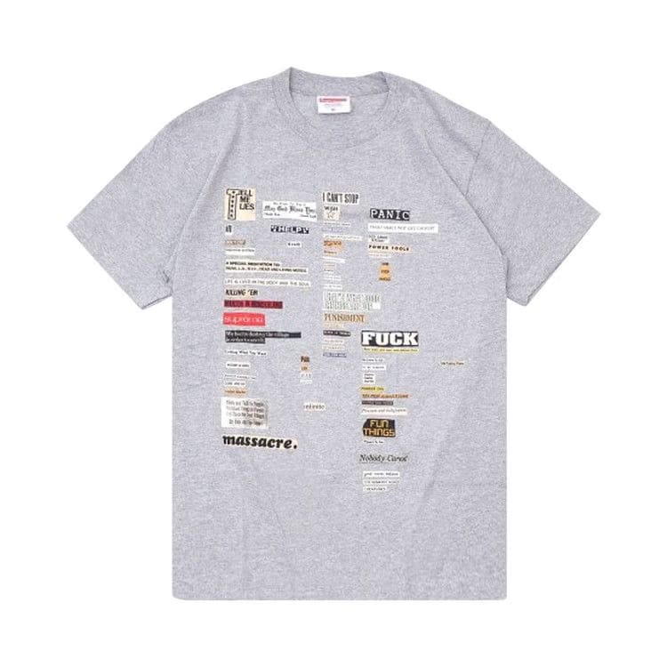 Supreme Cutouts T-Shirt Heather Grey