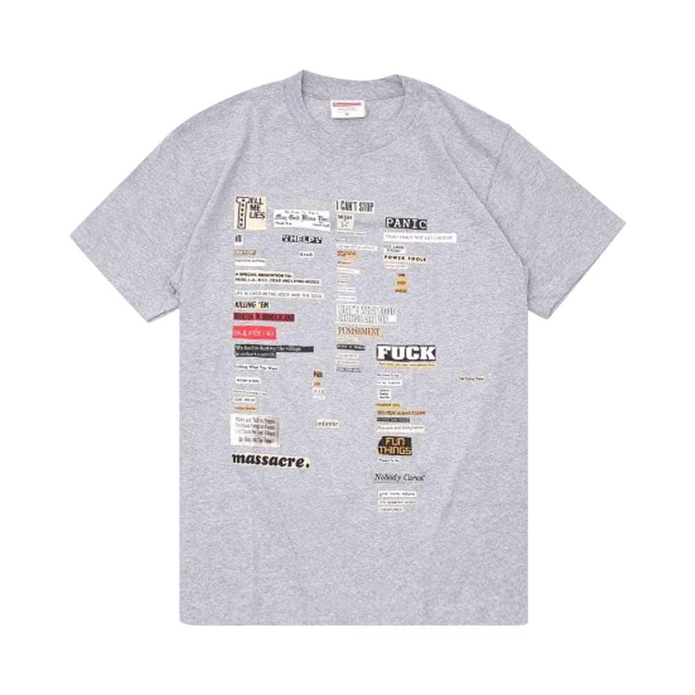 Supreme Cutouts T-Shirt Heather Grey