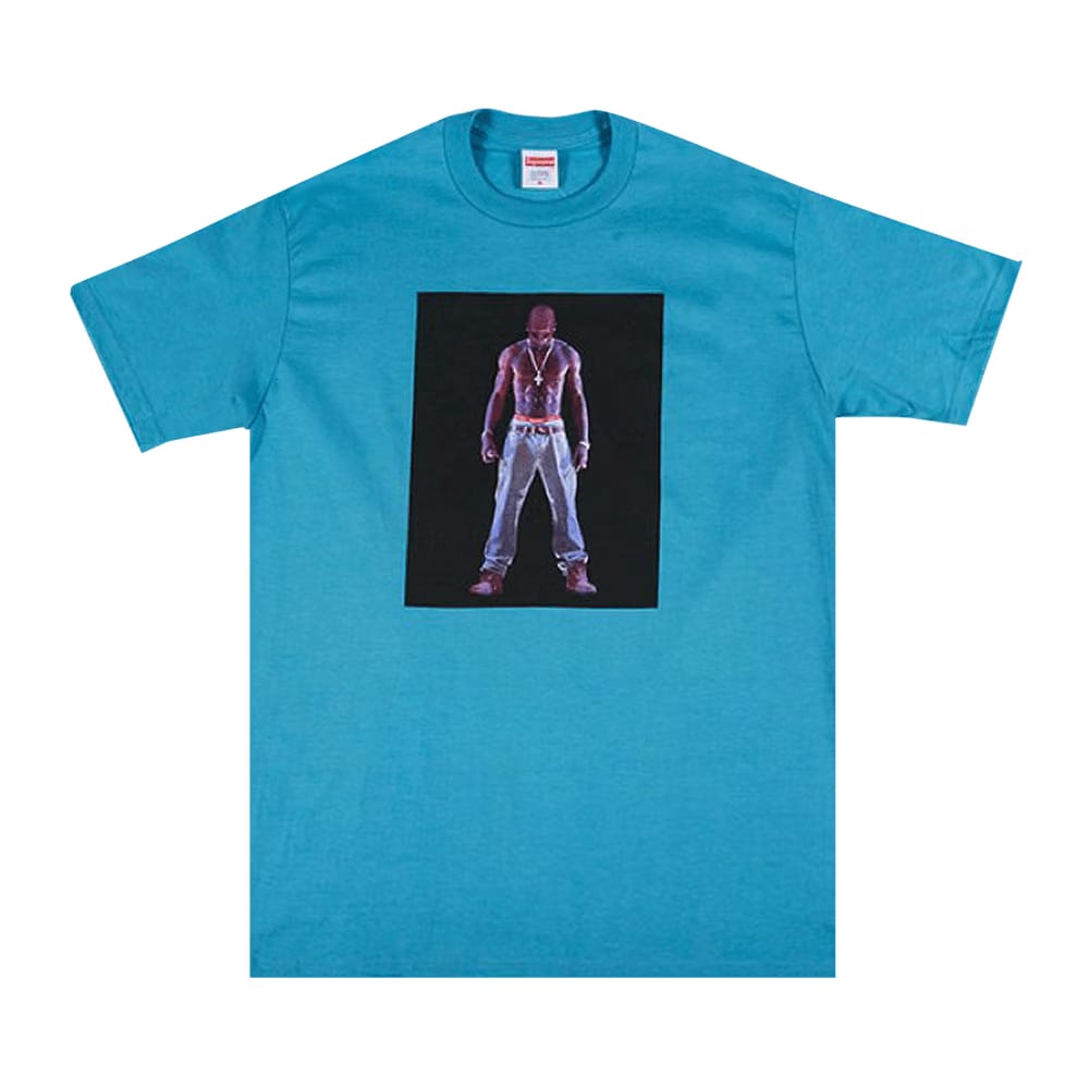 Supreme Tupac Hologram T-Shirt Light Slate