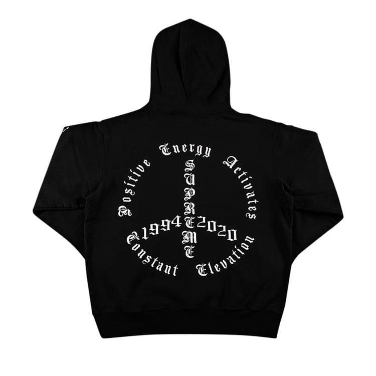 Supreme Peace Hoodie Black
