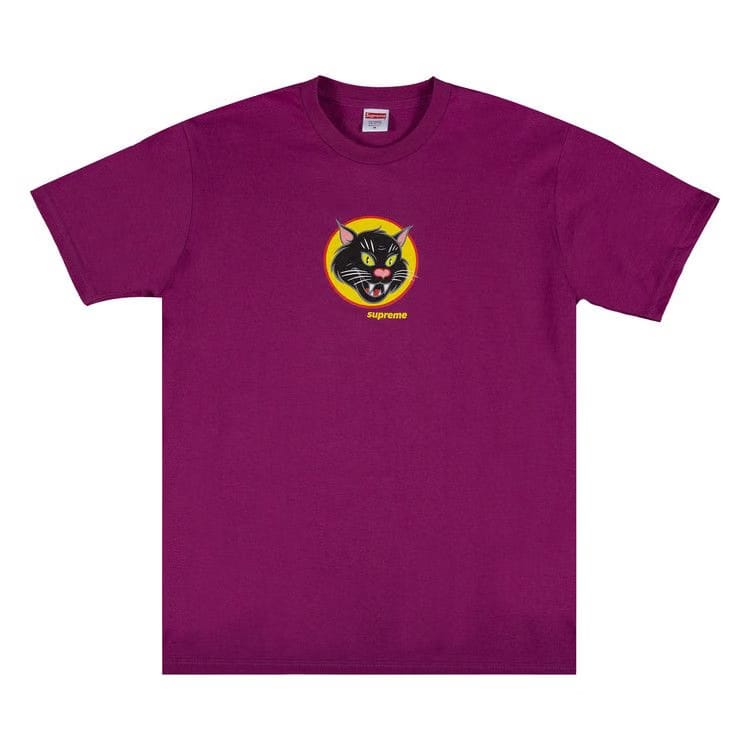 Supreme Black Cat T-Shirt Magenta