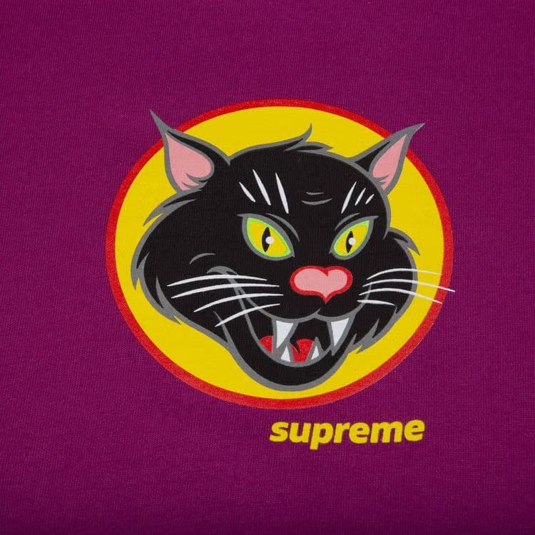 Supreme Black Cat T-Shirt Magenta