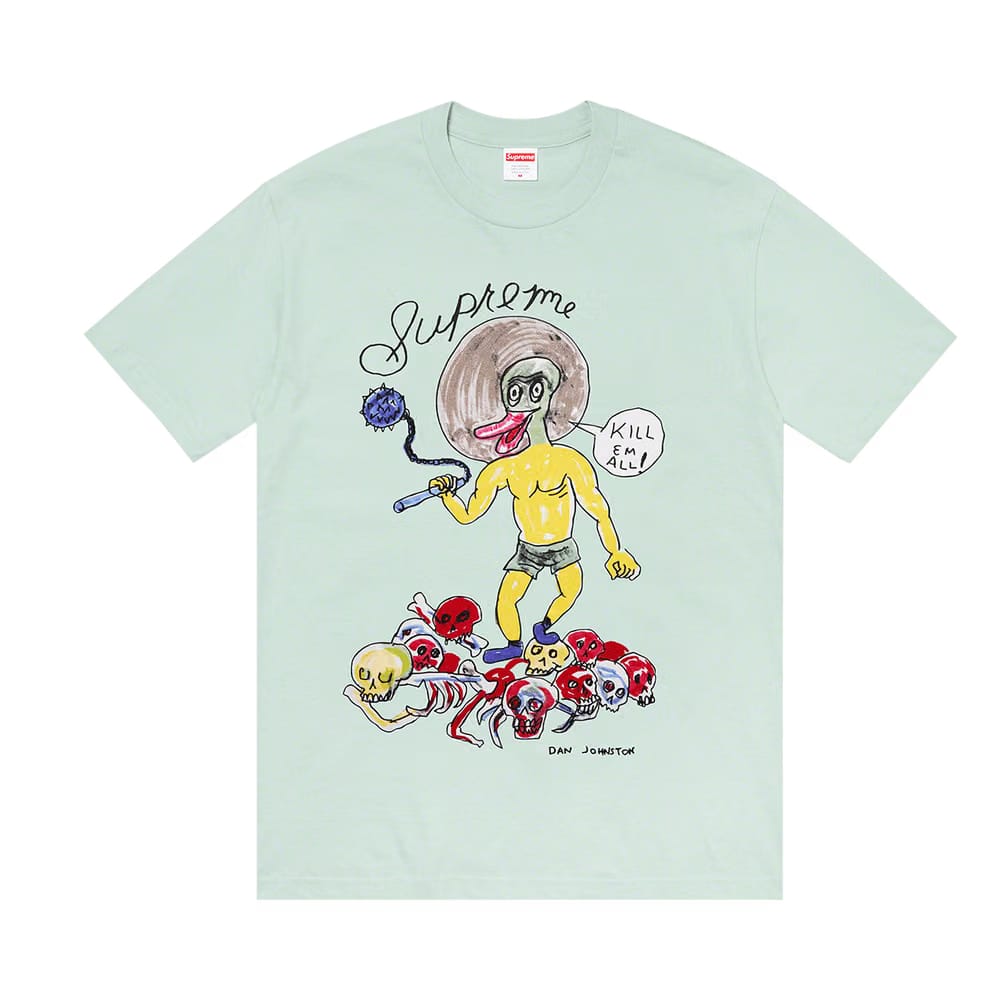 Supreme x Daniel Johnston Kill Em All T-Shirt Light Teal