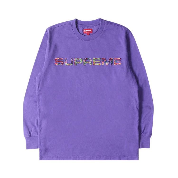 Supreme Meta Logo Long-Sleeve Top Purple