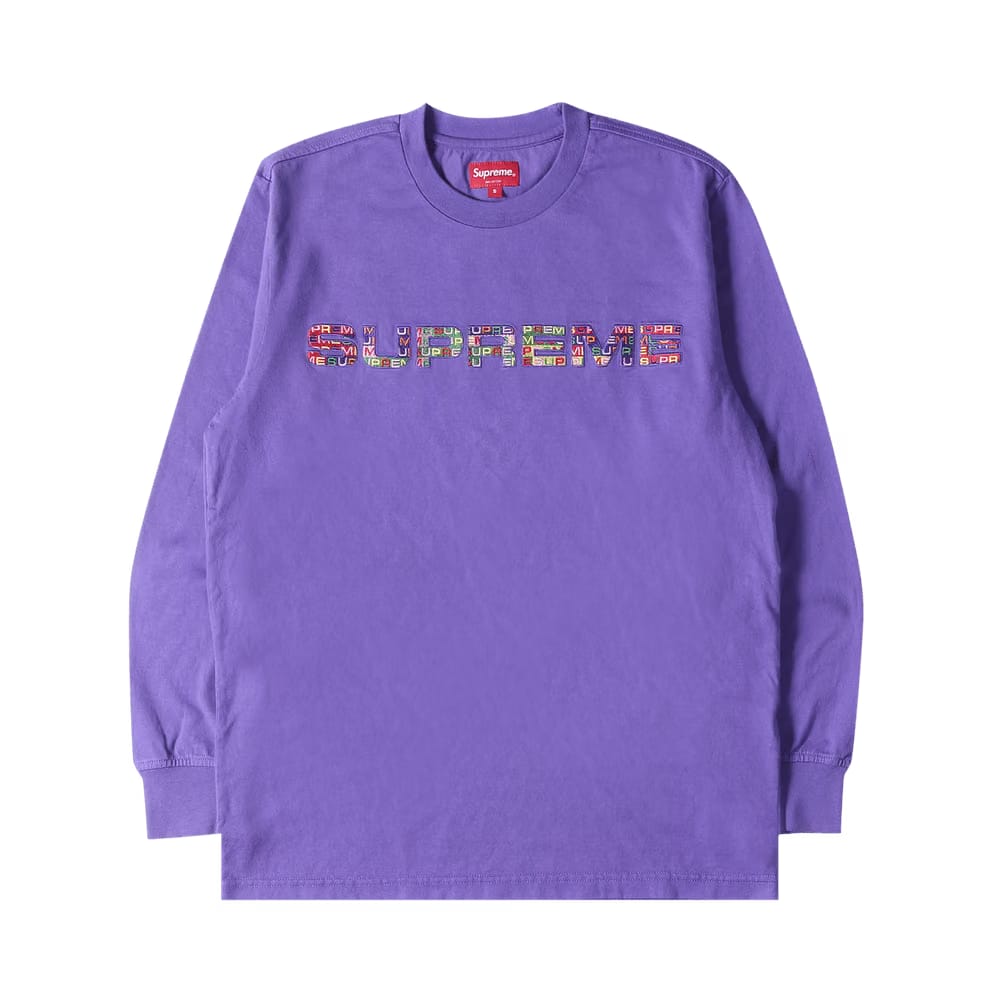 Supreme Meta Logo Long-Sleeve Top Purple