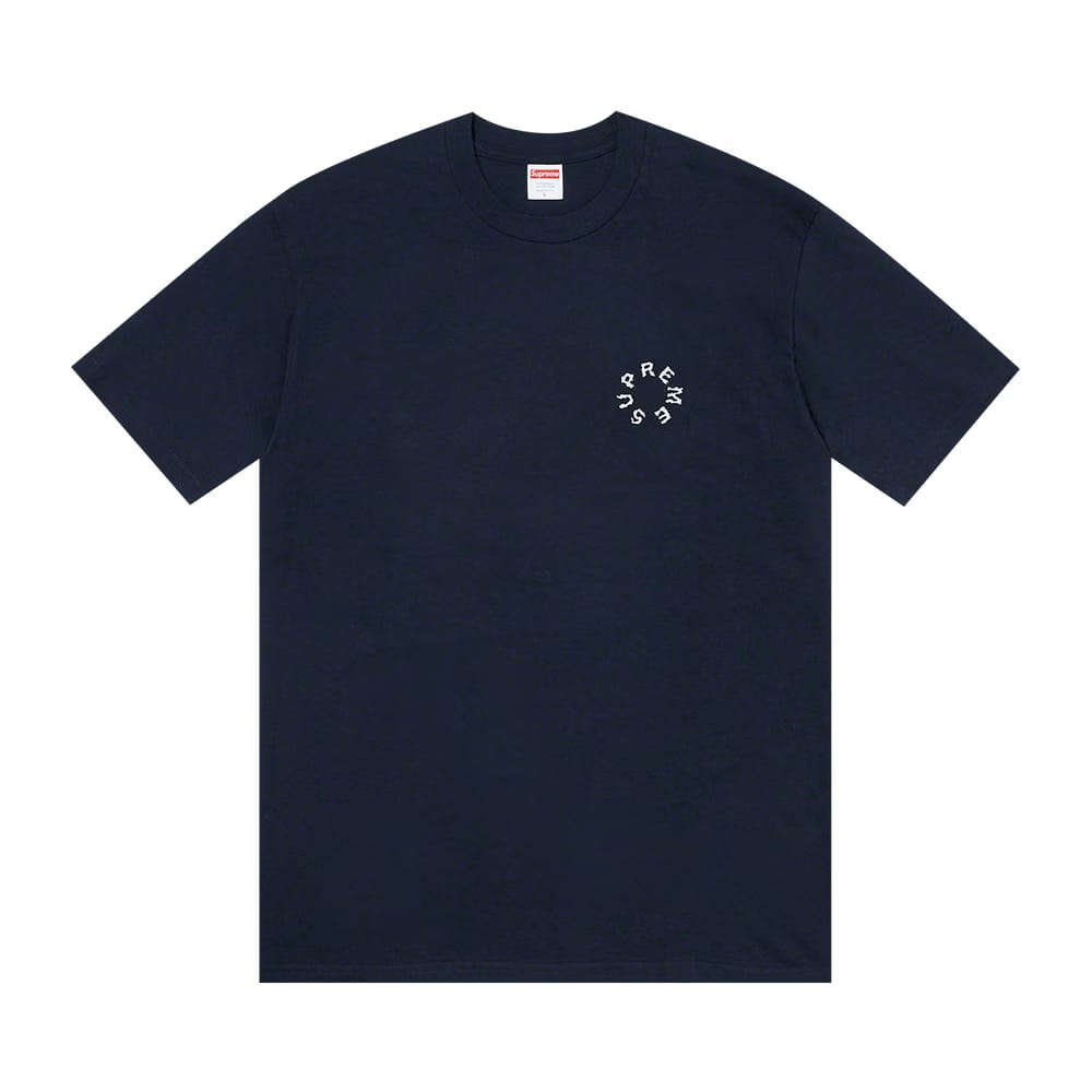 Supreme Marble T-Shirt Navy