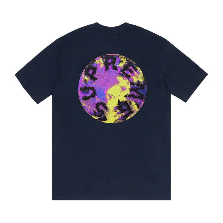 Supreme Marble T-Shirt Navy