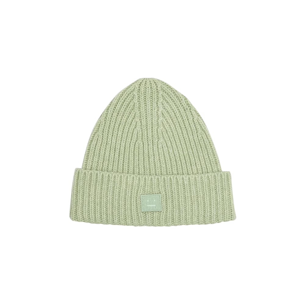 Acne Studios Kids Wool Knit Beanie Pale Green Melange