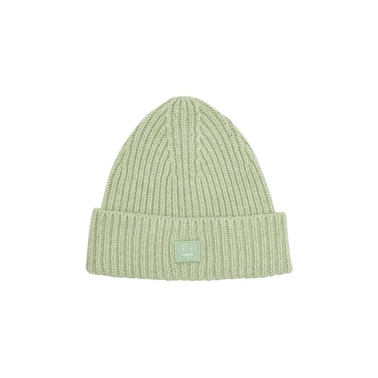 Acne Studios Kids Wool Knit Beanie Pale Green Melange
