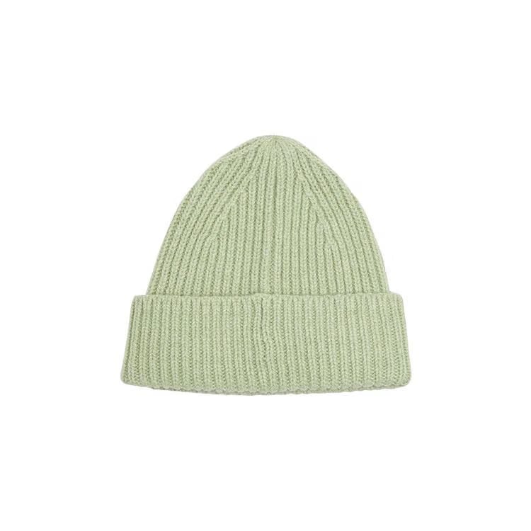 Acne Studios Kids Wool Knit Beanie Pale Green Melange