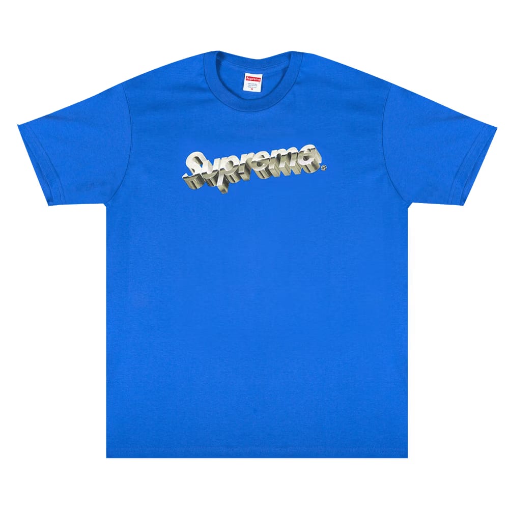 Supreme Chrome Logo T-Shirt Royal