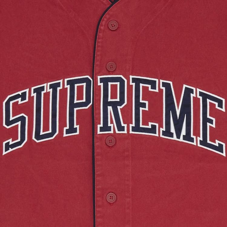 Supreme x Timberland Baseball Jersey Red