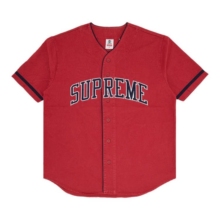 Supreme x Timberland Baseball Jersey Red
