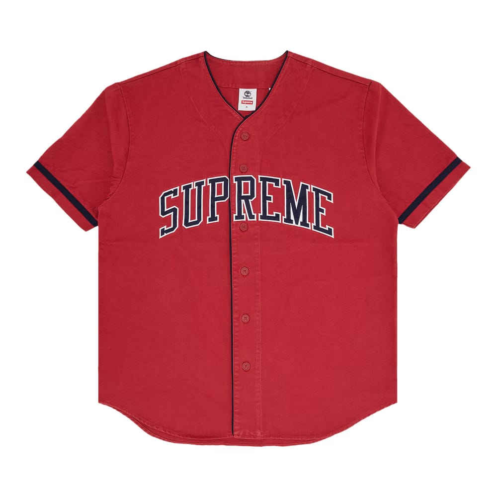 Supreme x Timberland Baseball Jersey Red