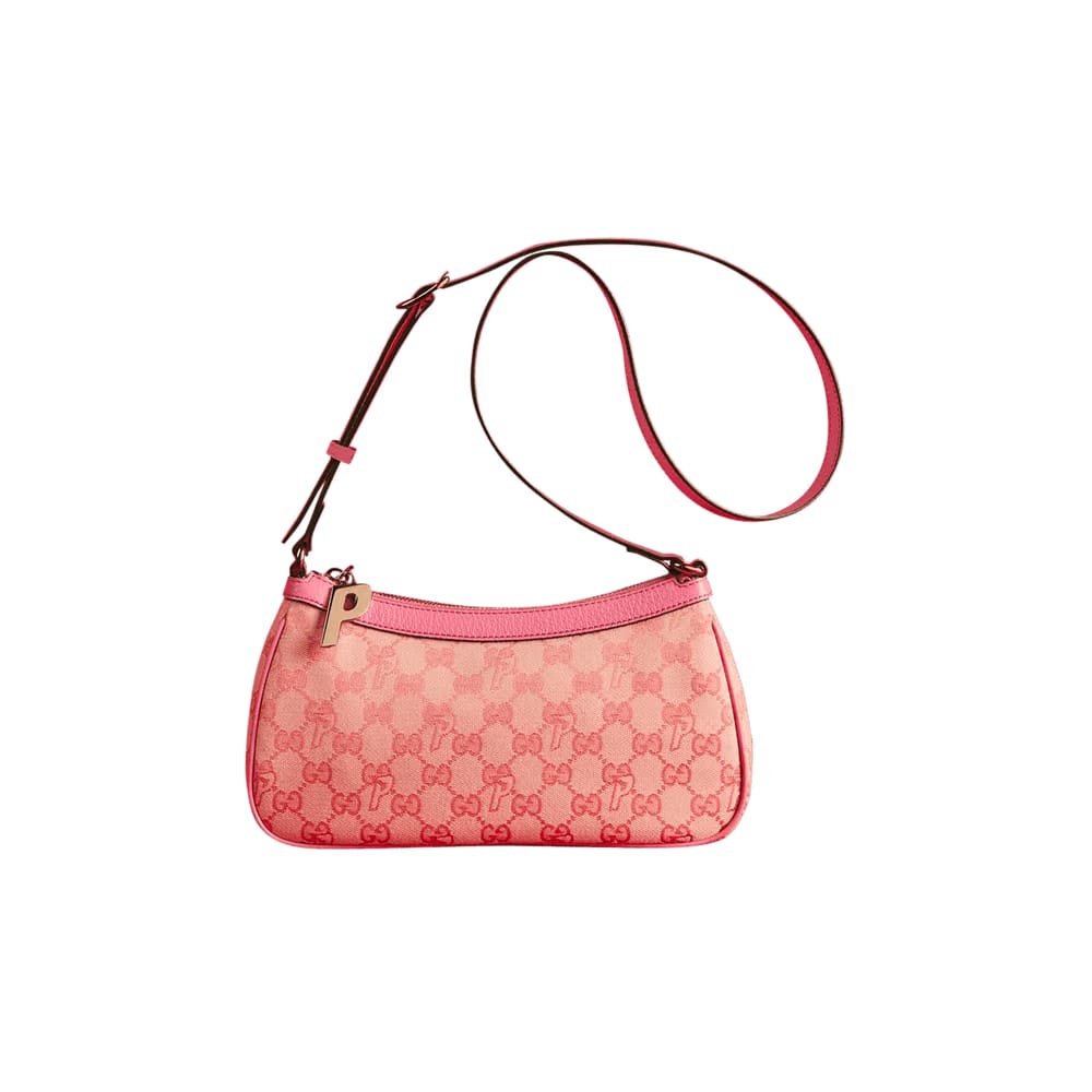 Gucci x Palace GG-P Canvas Half-Moon Mini Bag Pale Pink
