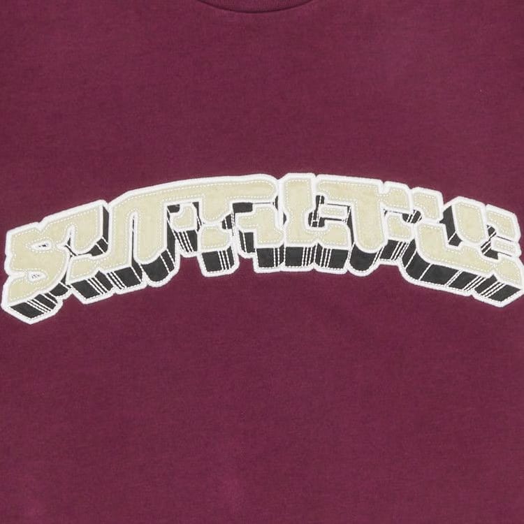 Supreme Block Arc Shorts-Sleeve Top Plum