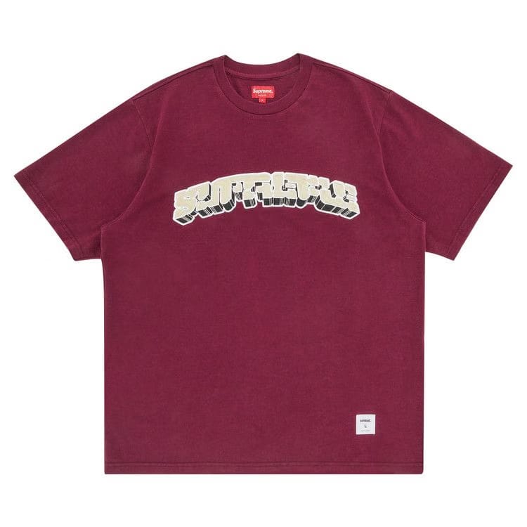 Supreme Block Arc Shorts-Sleeve Top Plum