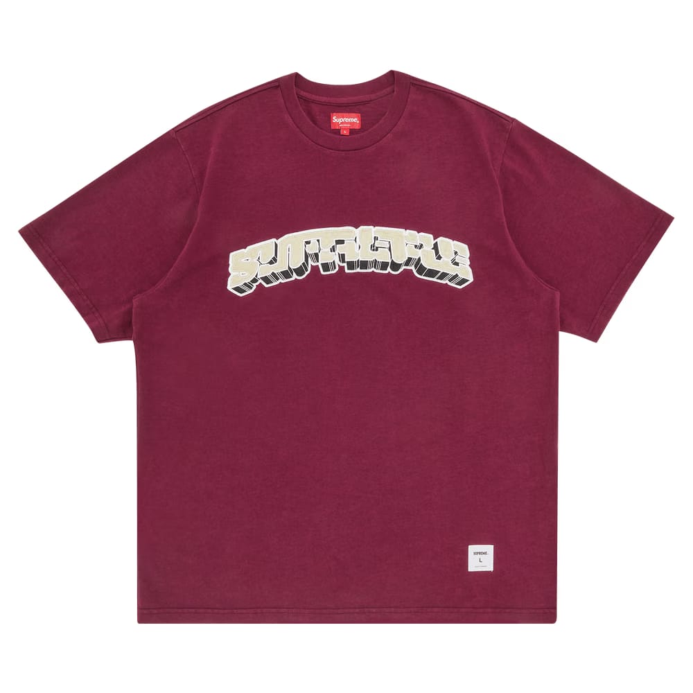 Supreme Block Arc Shorts-Sleeve Top Plum